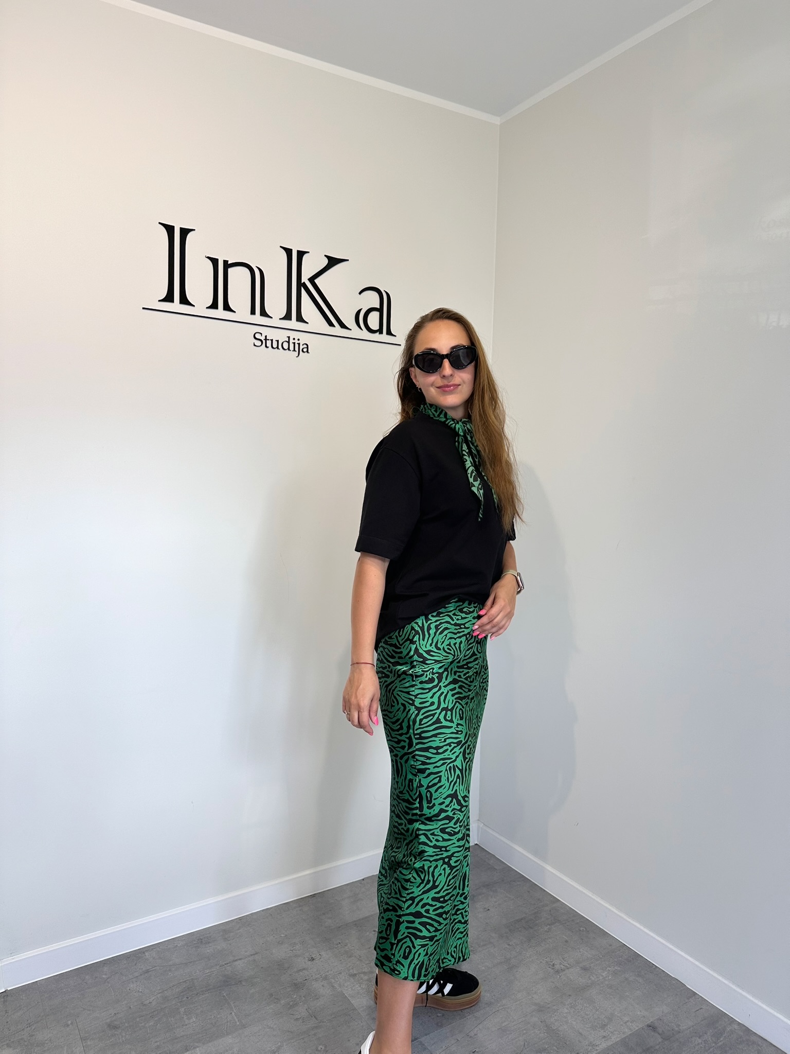 Sijonas " Zebra green" - Image 3