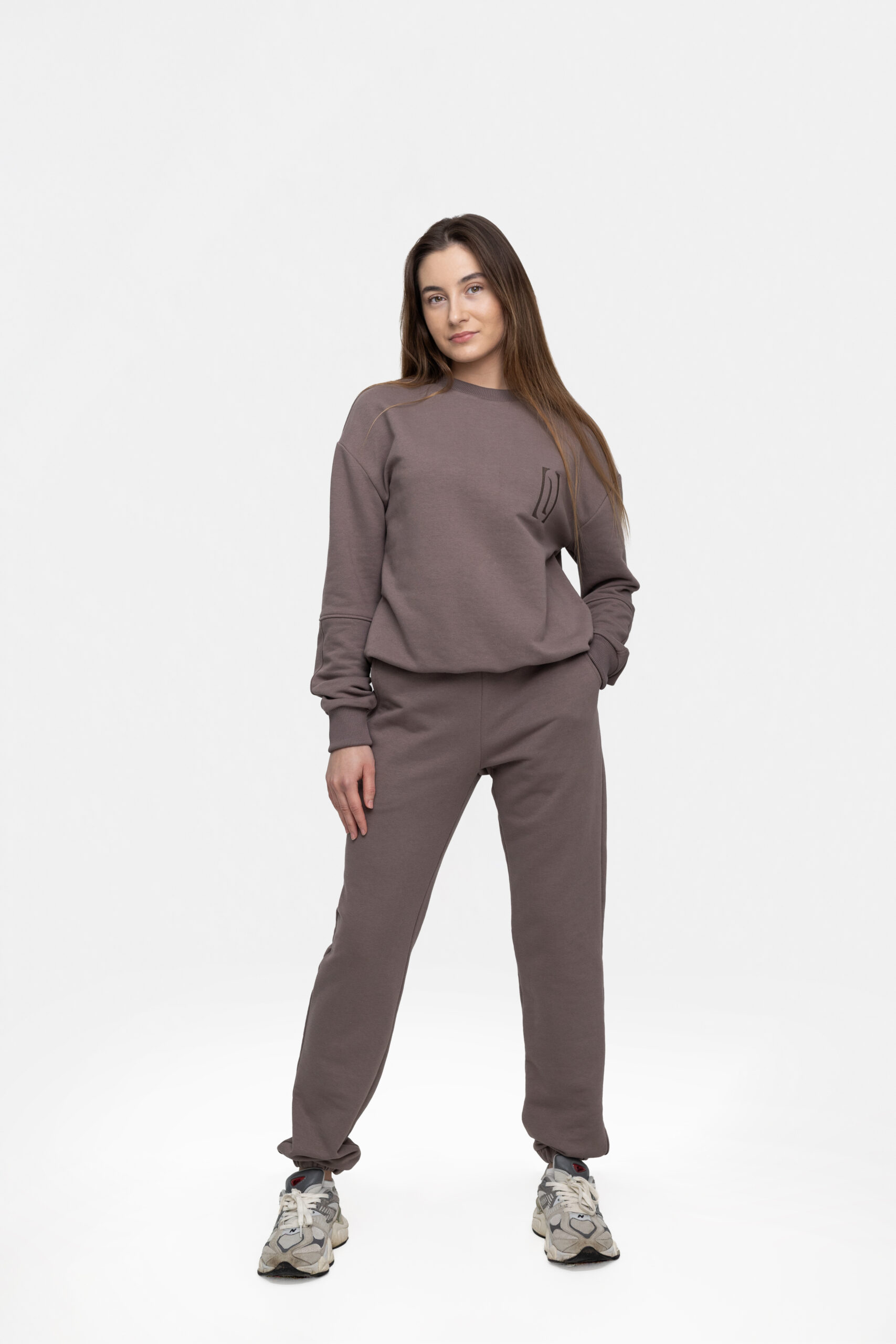 Kelnės siaurios – COCOA GREY - Image 3