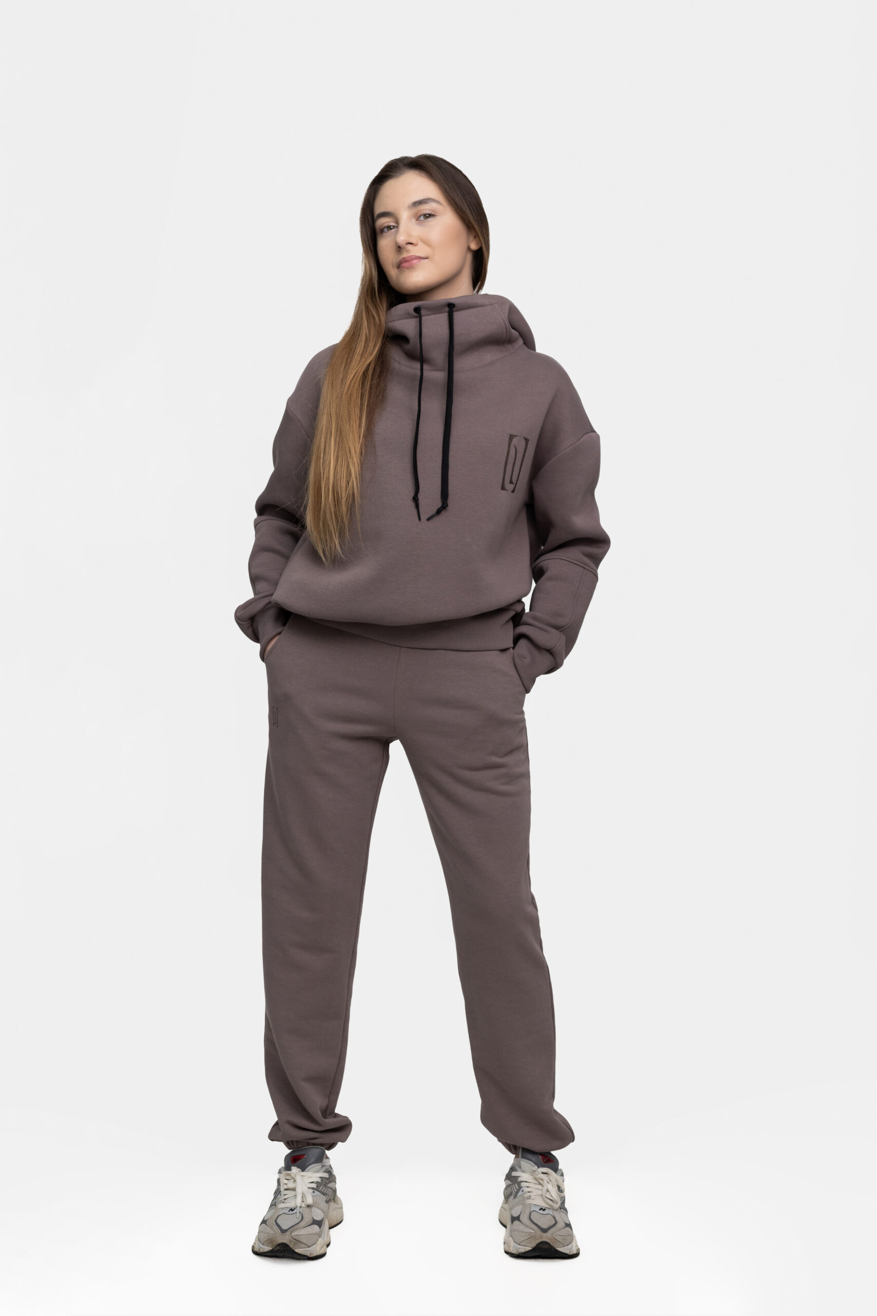 Kelnės siaurios – COCOA GREY - Image 5