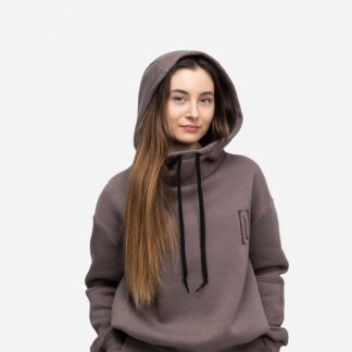 Džemperis su gobtuvu - COCOA GREY