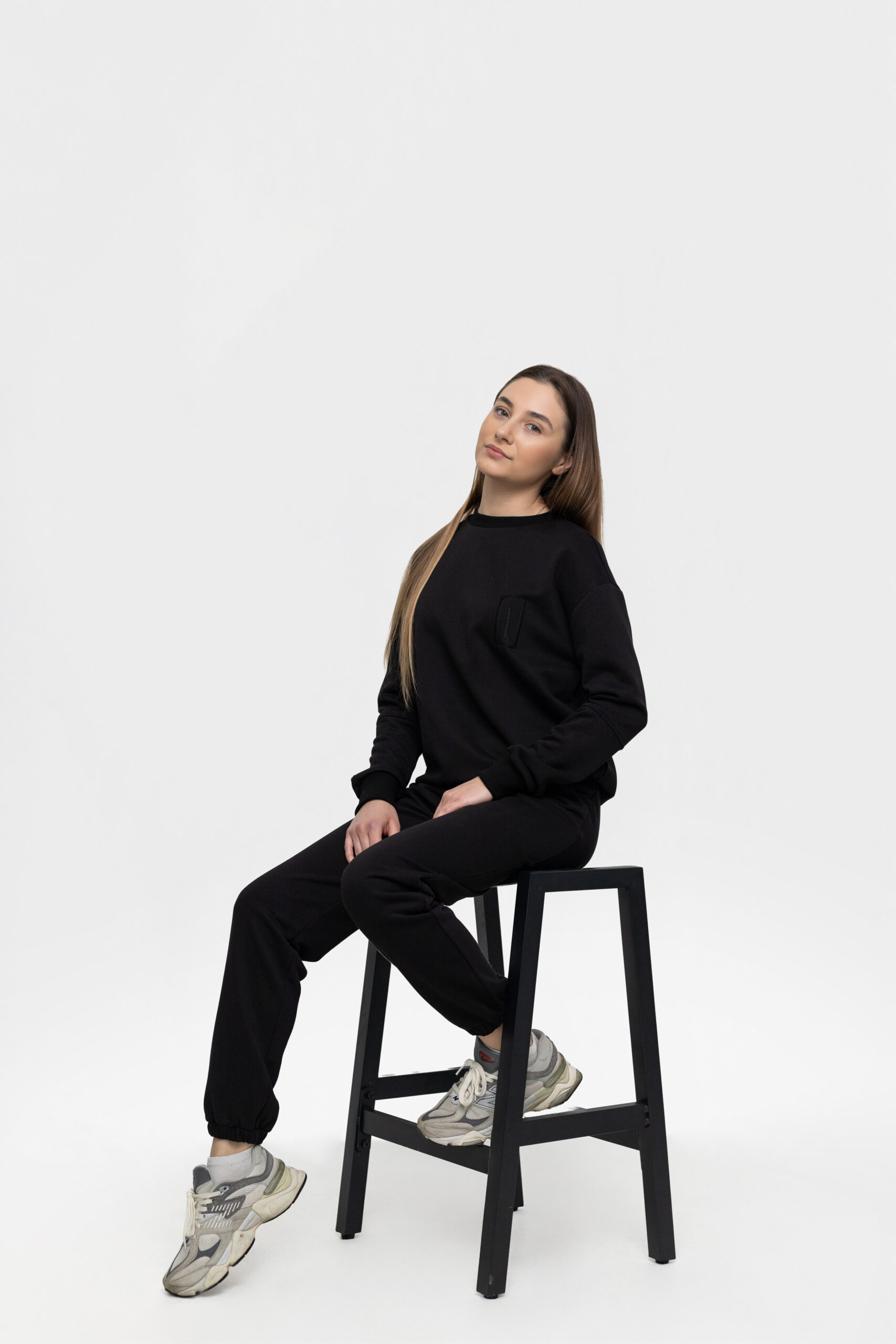 Kelnės siaurios - BLACK - Image 6